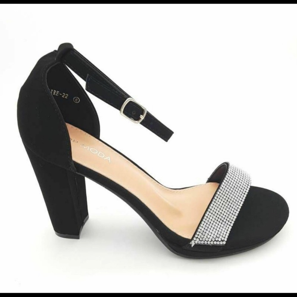 TOP MODA Womens Claire Sandals Block Heels NEW